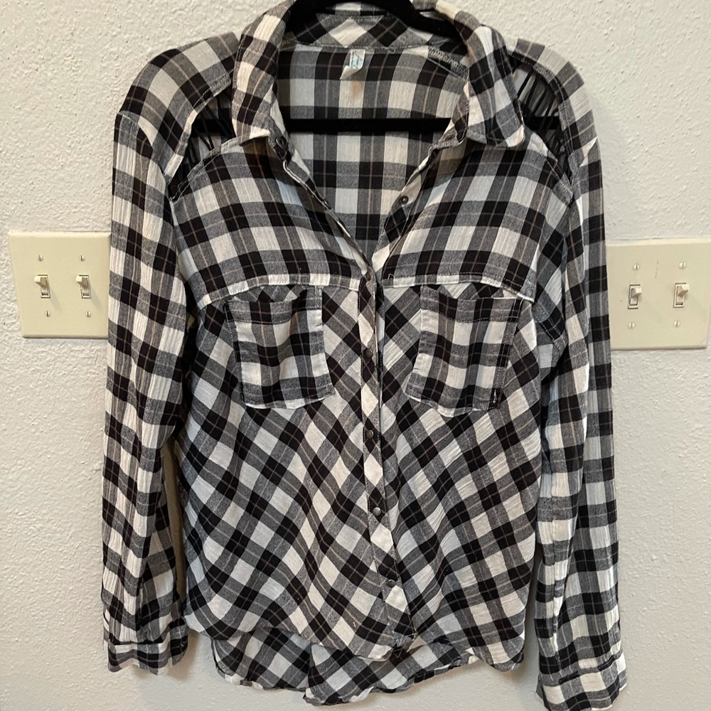 Free People Detailed Flannel
